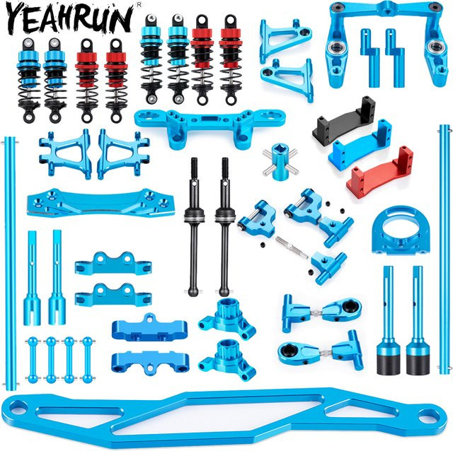 YEAHRUN Metall CVD Stoßdämpfer Motor Batterie Post Platte Arm Halterung, Tamiya TT02 1/10 RC Drift Auto Upgrade Teile - Bild 1