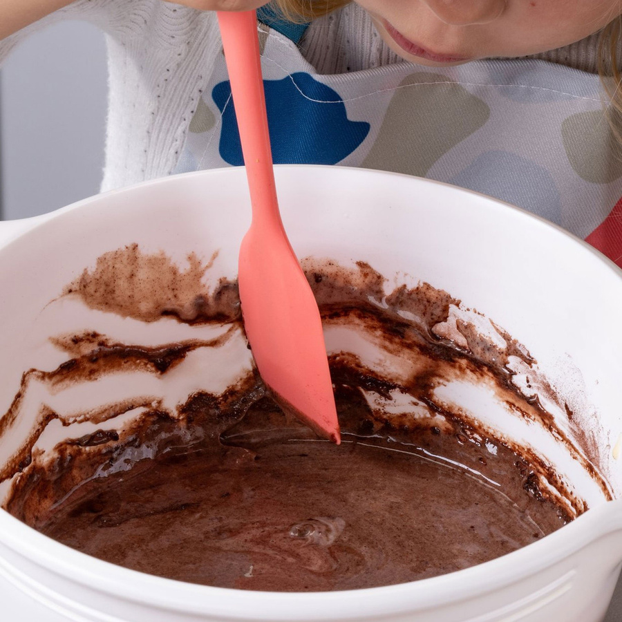 Fackelmann Teigschaber Mini Cooking aus Silikon und Edelstahl, rosa - Bild 2