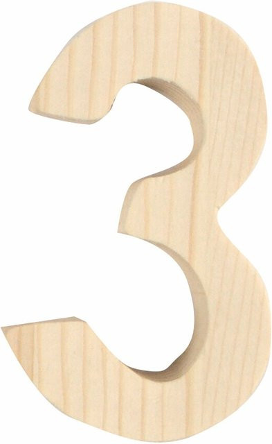 Rico Design Holz-Zahl 8 mit einer Höhe von 8 cm - Bild 1