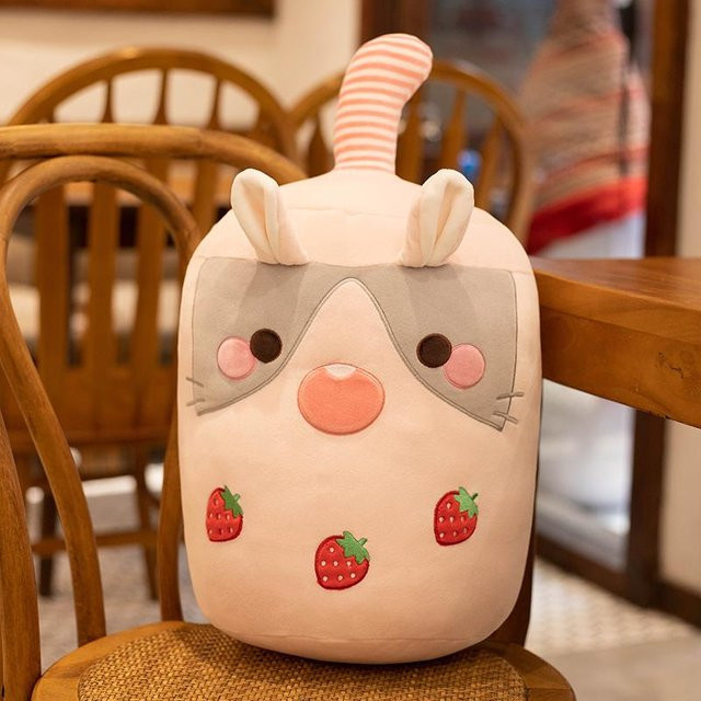 Yiran Health & Beauty Kawaii Familie Milch Bubble Tea Tasse Plüschtier, ab 3 Jahre - Bild 1