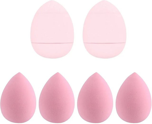 Make-up Schwamm Set, 6 Stück, Mini Wassertropfen Form & Finger Puder Puff - Bild 1