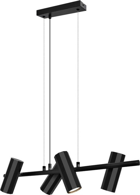 NETTLIFE Pendelleuchte aus Metall in Schwarz, Industrial Design, 4-flammig, GU10, Höhe: 66 cm - Bild 1