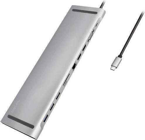 LogiLink USB-C Dockingstation UA0373 in Silber mit HDMI, Ethernet/LAN und 4K UHD Unterstützung - Bild 1