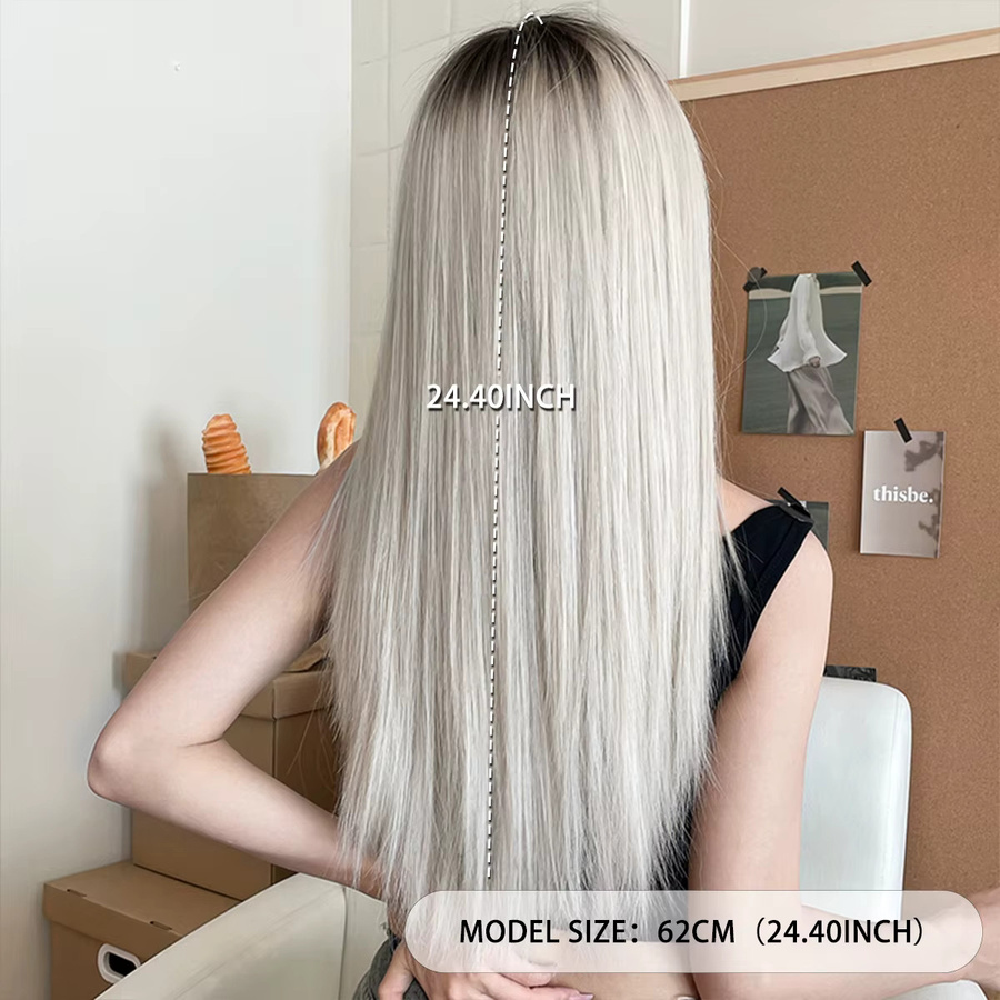 7JHH WIGS Perücke, beige, lang, gerade, Damen - Bild 3