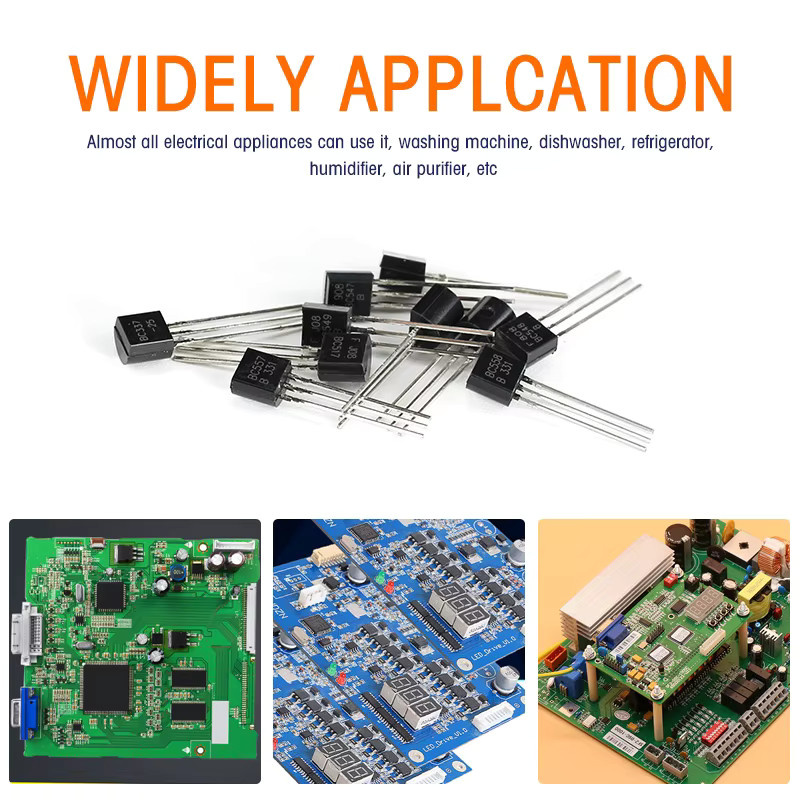 YTDMEN Transistor Kit mit 200 Stück NPN und PNP Transistoren BC327 BC337 BC517 BC547 BC548 BC549 BC550 BC556 BC557 BC558 im TO-92 Gehäuse, Schwarz - Bild 3