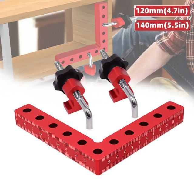 GDART 90-Grad-Positionierungsquadrat aus Aluminiumlegierung in Rot für die Holzbearbeitung - Bild 1