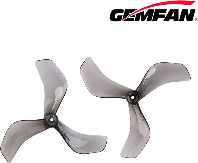 Gemfan 2216-3 3-Blatt PC Propeller Set in Grau, 8 Stück (4CW + 4CCW), 55,88 mm für FPV Racing und DJI O3/O4 Drohnen - Bild 1