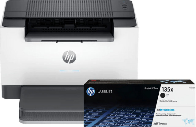 HP LaserJet M207dw Schwarzweiß-Laserdrucker mit zusätzlichem schwarzen XL-Toner und Wi-Fi - Bild 1