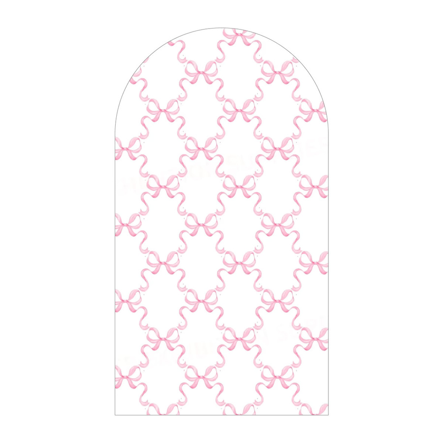 VIKAMA Hintergrundstoff mit rosa Blumen für Hochzeit, Geburtstag oder Baby Shower in Shabby Chic, Farbe: Pink, Breite: 120 cm, Höhe: 50 cm - Bild 2
