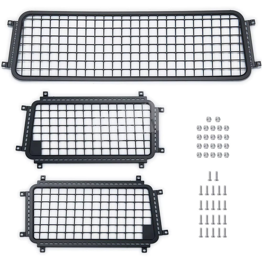 YEAHRUN Metallfenster-Schutznetz für TRX-4 TRX4 Bronco, 3-teiliges Set, Zubehör - Bild 2