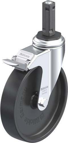 Blickle Lenkrolle LKRA-POA 150G-11-FI-EV12 mit Feststeller, Rad-Durchmesser: 150 mm, Tragfähigkeit: 110 kg, Schwarz-Grau - Bild 1
