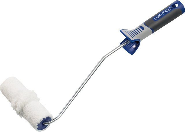 LUX-TOOLS Mini Panel-Roller mit Rahmen für wasserbasierte Farben in Weiß, Breite: 12 cm - Bild 1
