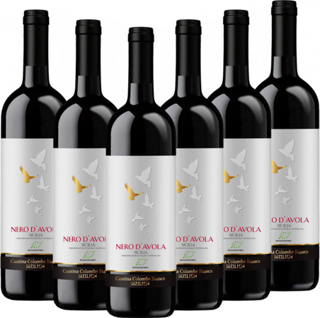 Colomba Bianca Nero d'Avola Bio DOC Rotwein trocken 6 x 0,75 l