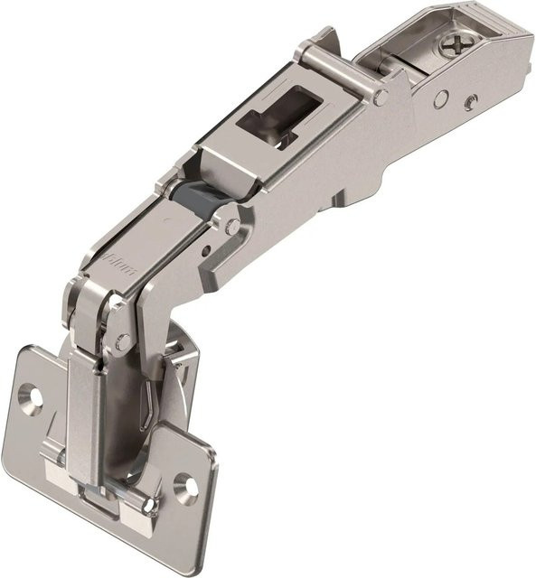Blum Clip Top Weitwinkelscharnier 170 Grad Gerade mit Feder, vernickelt, inklusive Schrauben - Bild 1