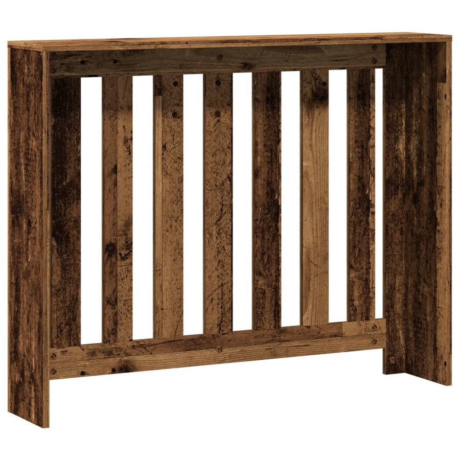 vidaXL Heizkörperverkleidung in Altholz-Optik mit Latten-Design, braun, B/T/H: 104 x 20 x 82 cm - Bild 3