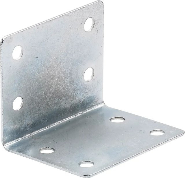Hettich Winkelverbinder aus Stahl, verzinkt, Farbe: Silber, B/T/H: 3,2 x 3,2 x 4,0 cm - Bild 1