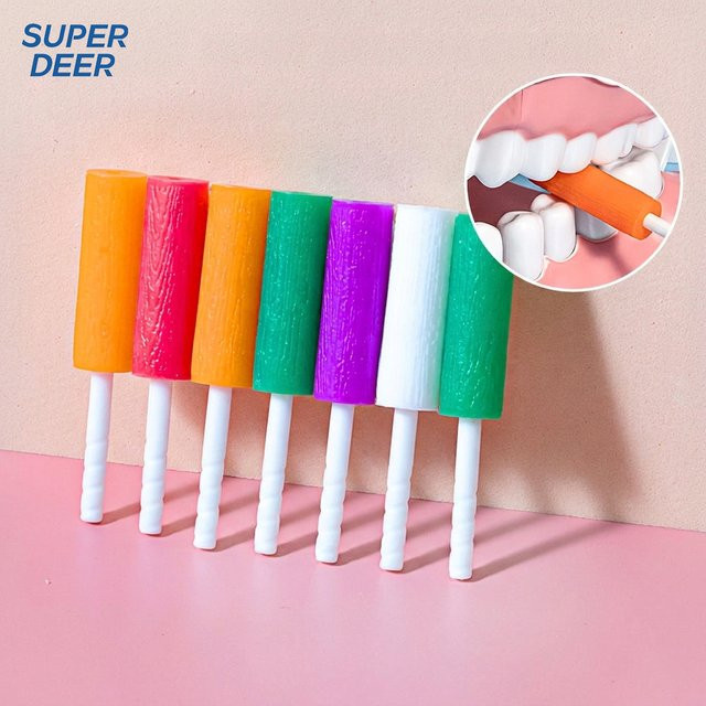 Fawn Mum Super Deer Dental Sticks, 12er-Pack, Orthodontische Beißspreizer aus Silikon - Bild 1