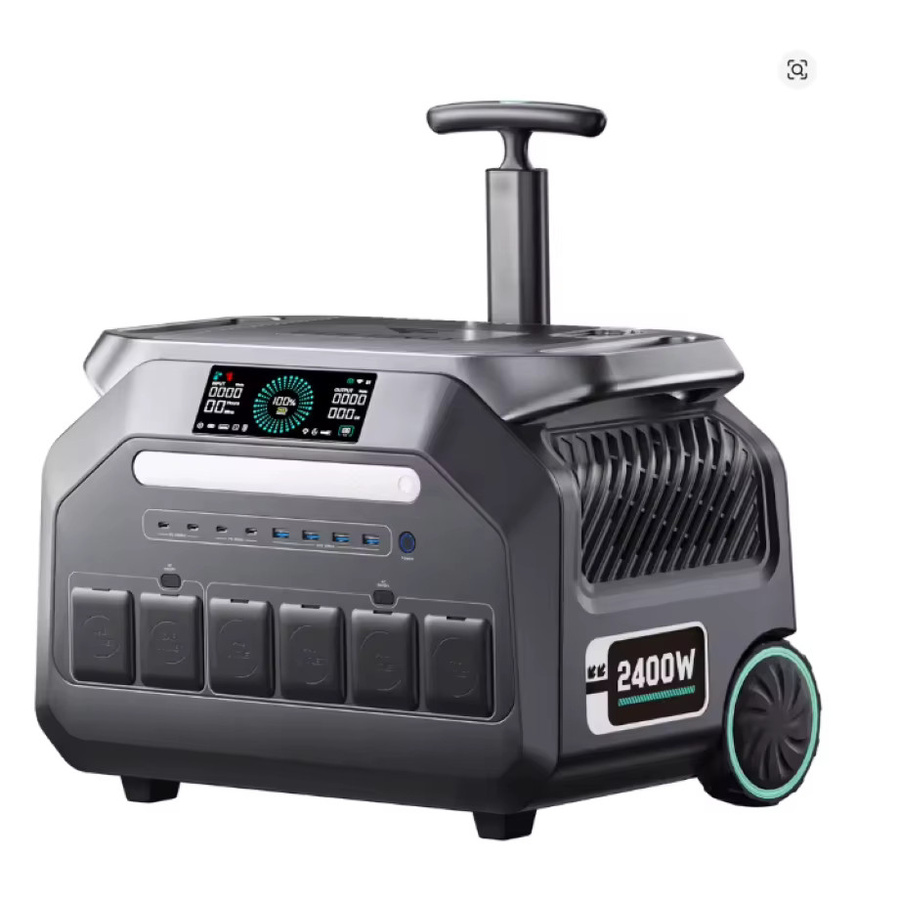 IEE P2400 Solargenerator Tragbare Powerstation mit 2400W und 2048Wh LiFePO4 Akku, AC-Ausgang, Trolley und App-Steuerung für Camping, Wohnmobil und Notfälle - Bild 5