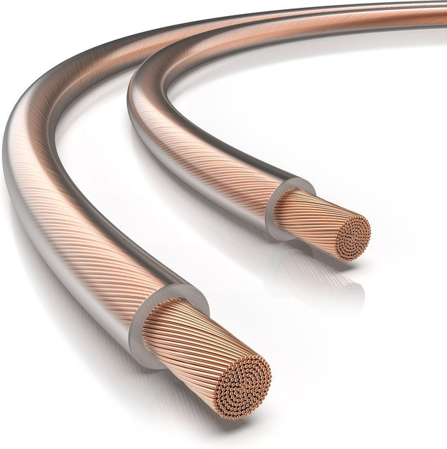 Primewire Lautsprecherkabel OFC mit Polaritätskennzeichnung, 2 x 2,5 mm², 30 m, Gold - Bild 1