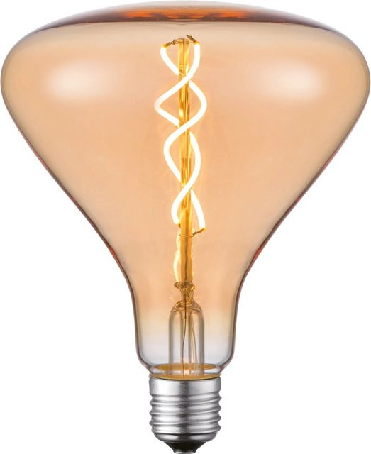 Just Light. LED Filament Leuchtmittel E27 Vintage Design, Warmweiß 2700 K, 4 W, dimmbar, Gold/Transparent - Bild 1