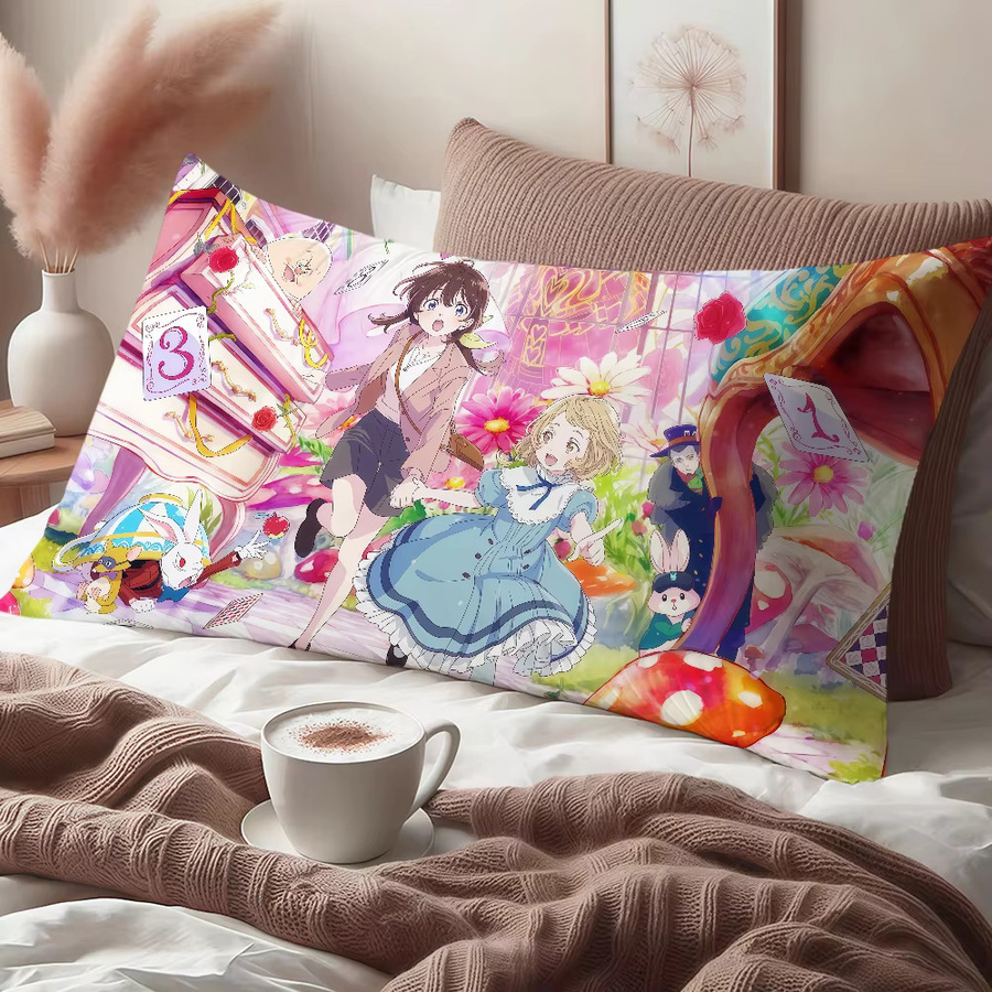 Sanrio D-Dive in w-Wonderland Kissenbezug mit niedlichem Anime Cartoon Design für Sofa und Wohnzimmer - Bild 5