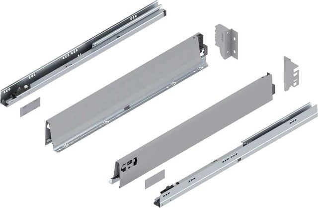 Blum Tandembox antaro M Vollauszug mit Blumotion Soft-Close, Grau, Tiefe: 600 mm, Tragkraft: 30 kg - Bild 1