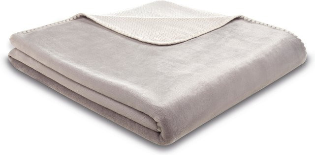 Biederlack Wohndecke Soft & Cozy in Grau aus flauschigem Polyester - Bild 1