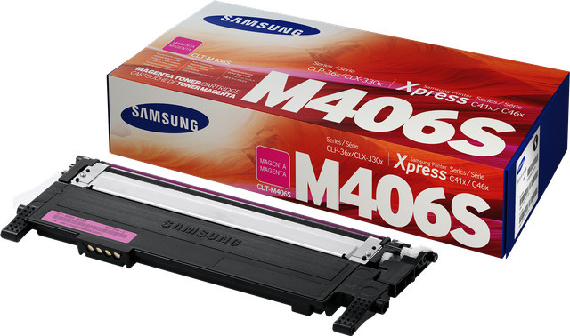 Original Samsung CLT-M406S Magenta Tonerpatrone für Samsung CLX-3300, 3302, 3303, 3304, 3305, 3306, 3307 und SCX-3300, 3301, 3305, 3306 - Bild 1