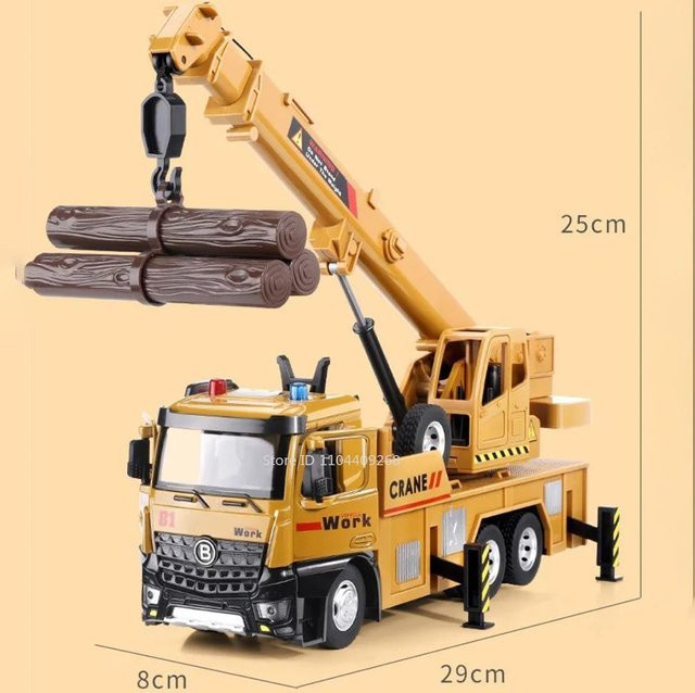 Linyi toy car Kran Elektro-Sanitär-Müllwagen, Spielzeugauto, 1:18, Metall, mit Musik, ab 14 Jahren - Bild 1