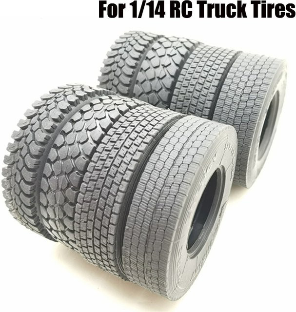 Tamiya Gummireifen für 1/14 RC Truck, 2-teiliges Set - Bild 1