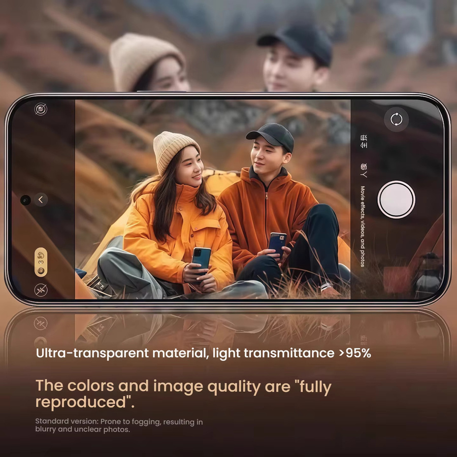 OPPO Find X7 X8S X8 Plus Ultra Pro Rückfahrkamera-Objektivschutz aus gehärtetem Glas, transparent - Bild 3