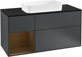 V&B Waschtischunterschrank Finion in Lackoptik, Breite: 120 cm, Tiefe: 50,1 cm, Höhe: 50,1 cm - Bild 1