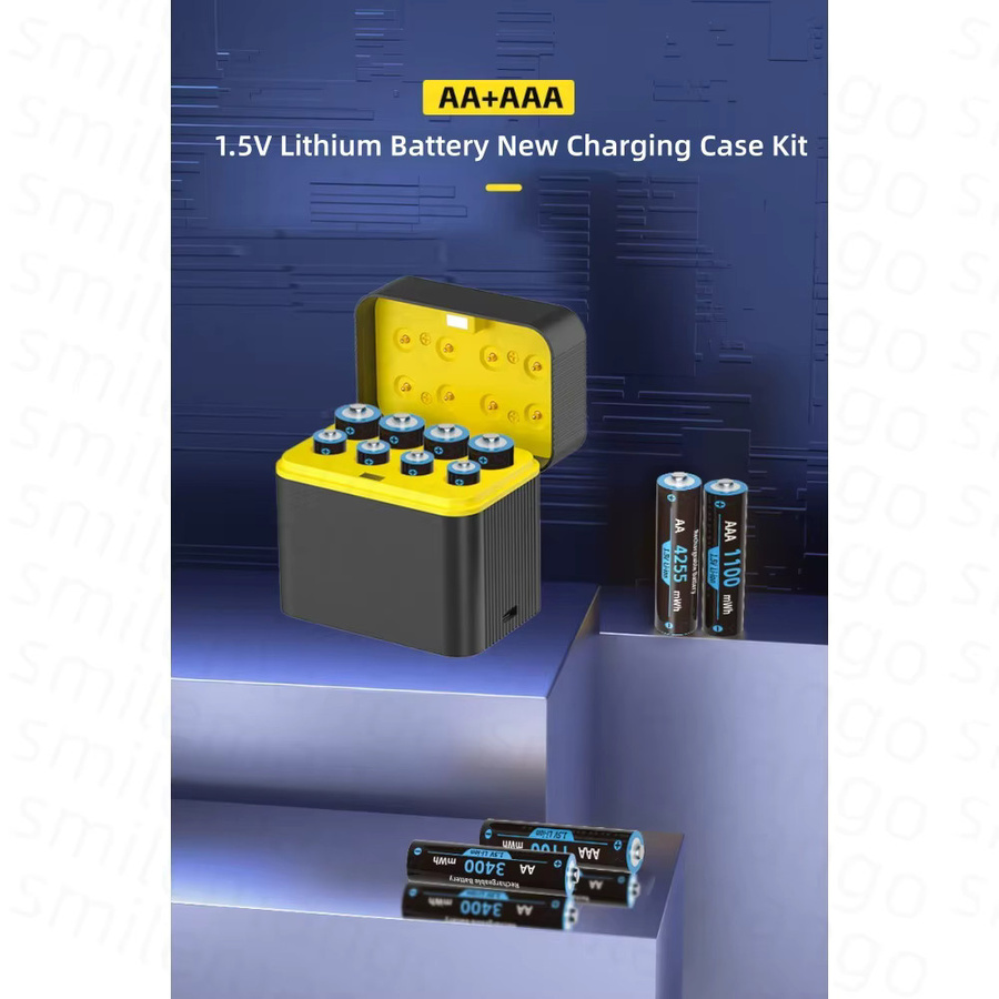 Yuform Wiederaufladbare Lithium-Batterien 1,5V AA 4255mWh und AAA 1100mWh Hochleistungs Akkus für Maus und Fernbedienung - Bild 5