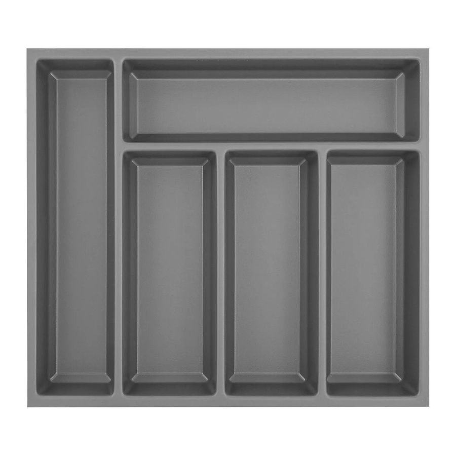 Agoform Besteck-Organizer Sky Schubladen-Einsatz aus Kunststoff in Schiefergrau, B/T/H: 42,0 x 5,3 x 37,3 cm - Bild 2