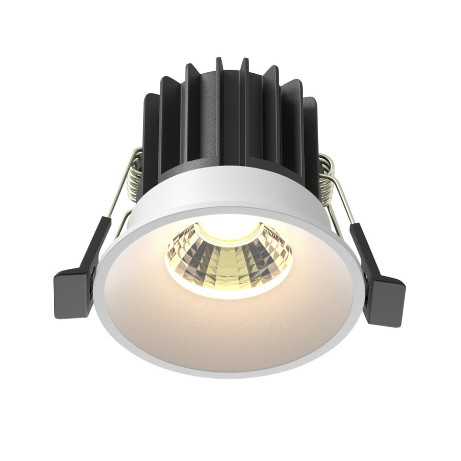 Technical LED Einbauleuchte Round aus Aluminium in Weiß mit IP20 Schutzart - Bild 1