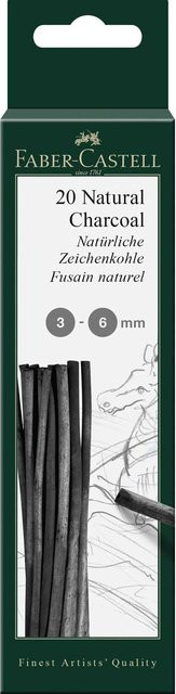 Faber Castell Pitt Natürliche Zeichenkohle Schwarz 28g - Bild 1