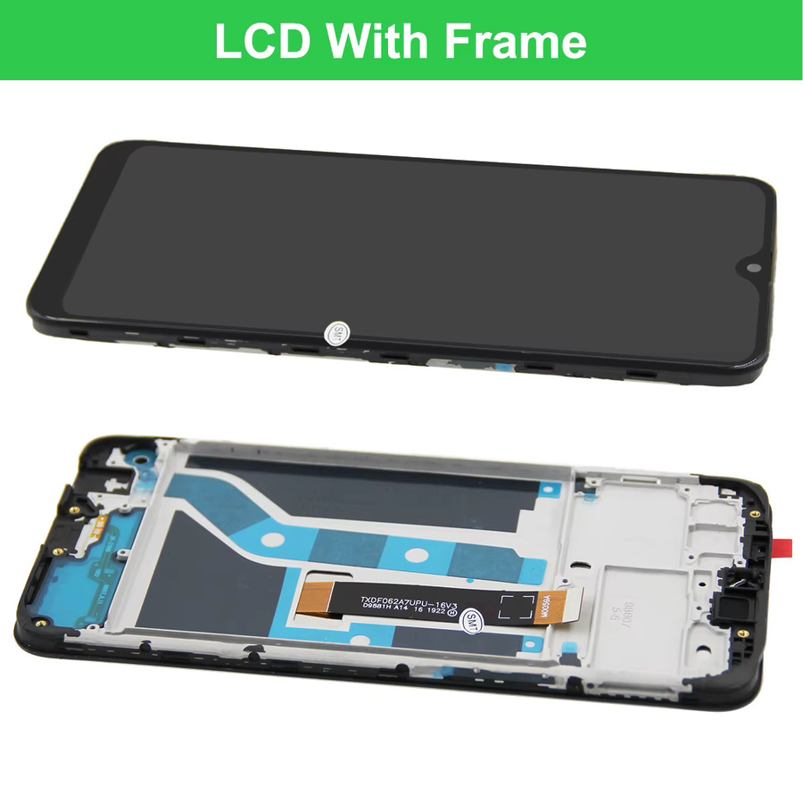 Oppo A5S LCD-Display mit Rahmen und Touchscreen Digitalisierer in Schwarz, 6.2 Zoll für CPH1909 und CPH1920 - Bild 4