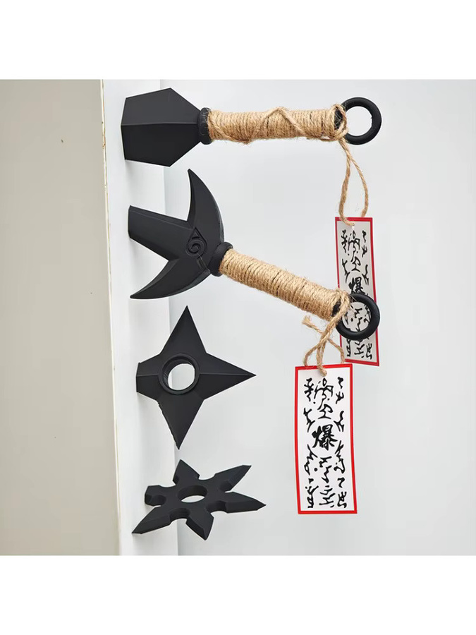 Bandai Naruto Kunai Modell Kühlschrank Magnet, Actionfiguren, Schwarz - Bild 4