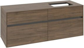 V&B Waschtischunterschrank Collaro in Arizona Oak mit Waschbeckenanschluss rechts, B/T/H: 140 x 54,8 x 50 cm - Bild 1