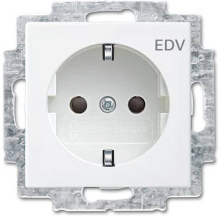 ABB Geräteeinsatz Steckdose IP20 Weiß Reinweiß RAL 9010 - Bild 1