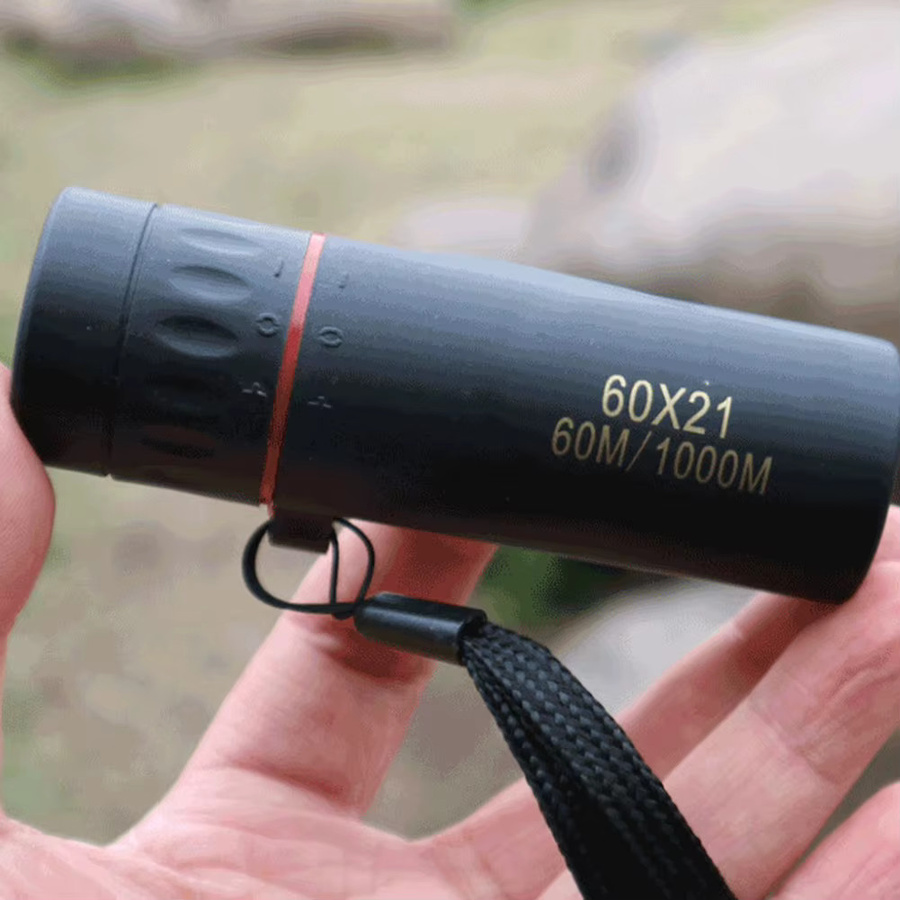 Shunmaii BAK4 Zoom Monokular Fernglas in Schwarz, tragbares Mini Teleskop für Outdoor, Camping und Jagd, B/H: 6,0 x 2,1 cm - Bild 3