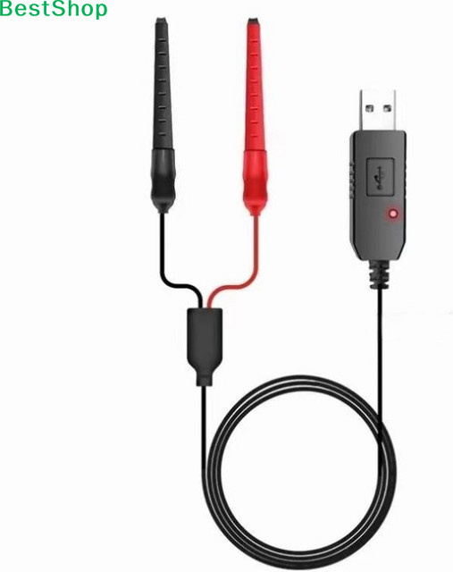 Retevis Universelles USB-A Ladekabel mit Anzeigeleuchte für UV-5R UV-82 BF-888S TYT Walkie-Talkie in Schwarz - Bild 1