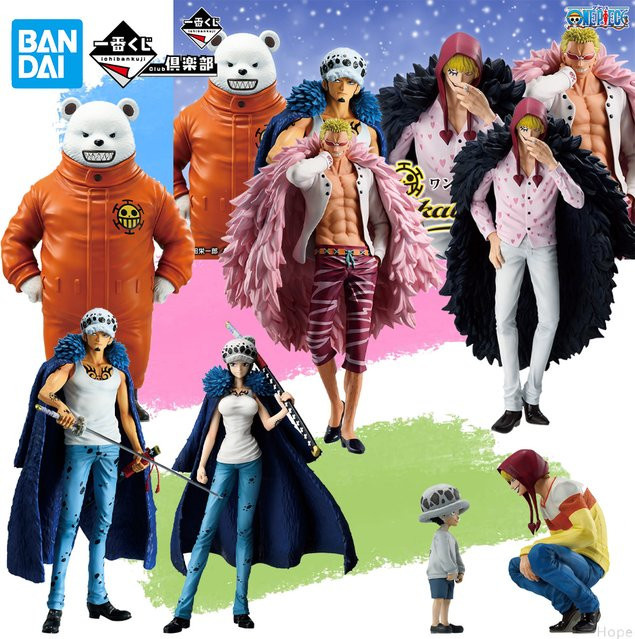 BANDAI Ichiban Kuji One Piece The Unbreakable Law Anime Figur Trafalgar Law Bepo Rocinante Doflamingo Modell Multicolor - Bild 1