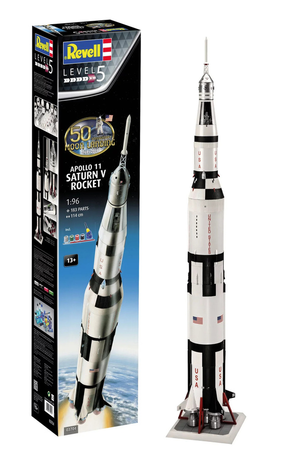 Revell Apollo 11 Saturn V Rocket, Raumfahrtmodell, 1:96, ab 13 Jahren - Bild 3