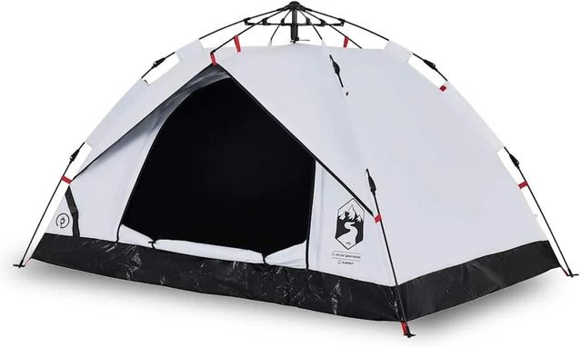 Furnicato Campingzelt Kuppel Weiß Verdunkelnd H x B x T: 135 x 210 x 200 cm - Bild 1