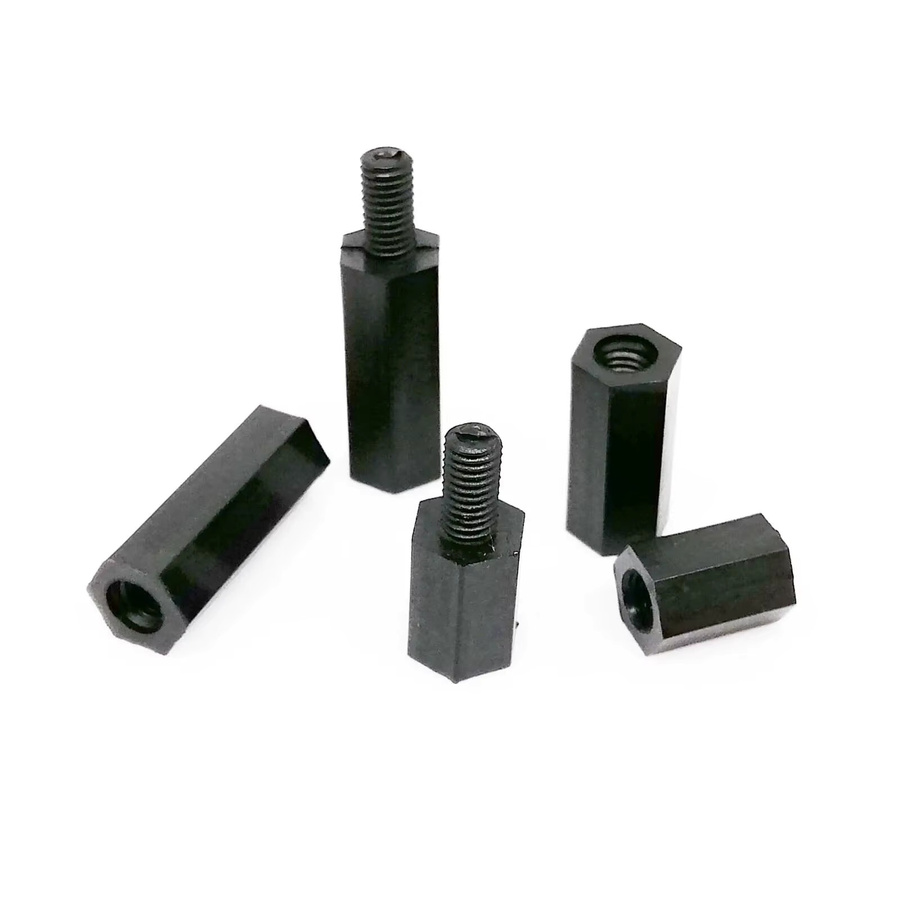 HZYUEGOU M3 Hex Standoff Sortiment Set aus schwarzem Nylon Kunststoff mit Schrauben und Muttern, 250 Teile - Bild 2