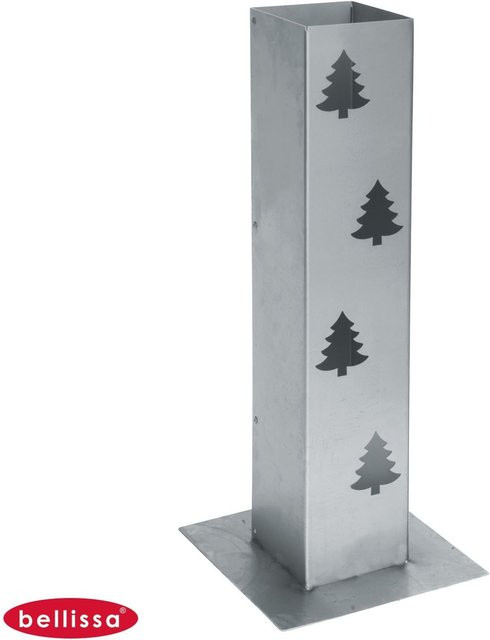 Bellissa Corten Feuersäule Lichtsäule Windlicht aus Stahl in Grau, Höhe: 70 cm, Breite: 15 cm, Tiefe: 15 cm - Bild 1