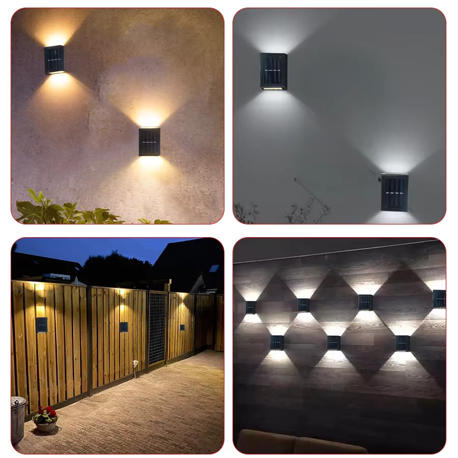 AVACOM Solar Wandlampe Outdoor Up und Down Wall Washer Wasserdicht für Garten und Landschaft - Bild 4