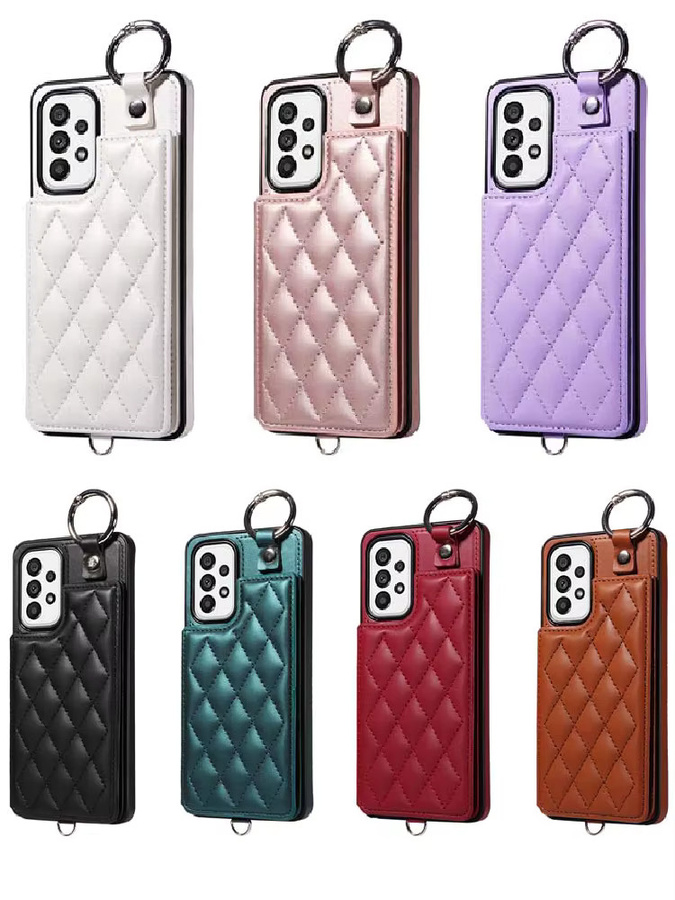 Leder-Wallet-Schutzhülle für Samsung Galaxy A-Serie in Gold - Bild 7