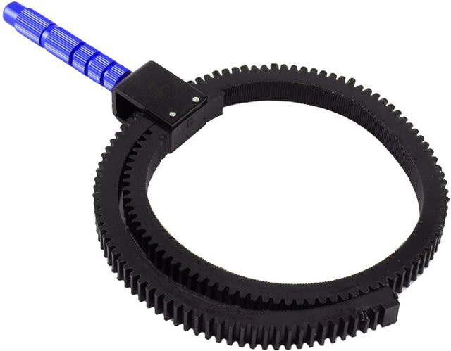 Shoemst Manueller Follow Focus Zahnringriemen für DSLR-Kameras und Zoom-Objektive, Schwarz - Bild 1
